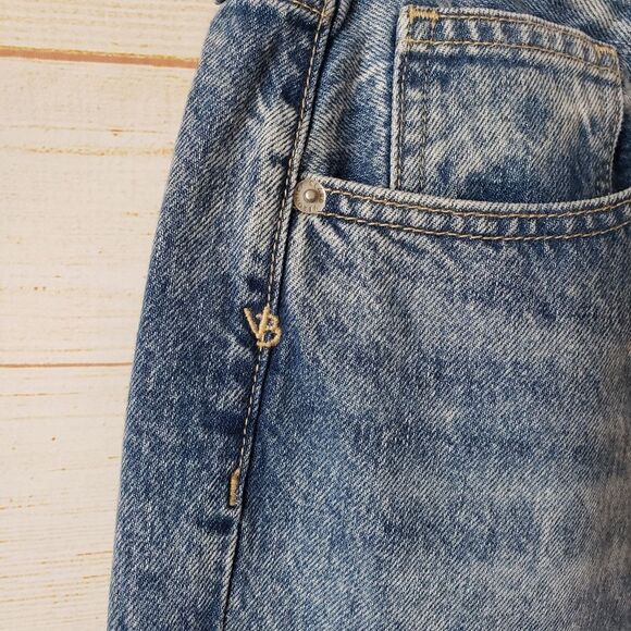 Veronica Beard High-Rise Carly Kick Flare Denim Jeans Size 32/14 Pebble Stone - Picture 6 of 12